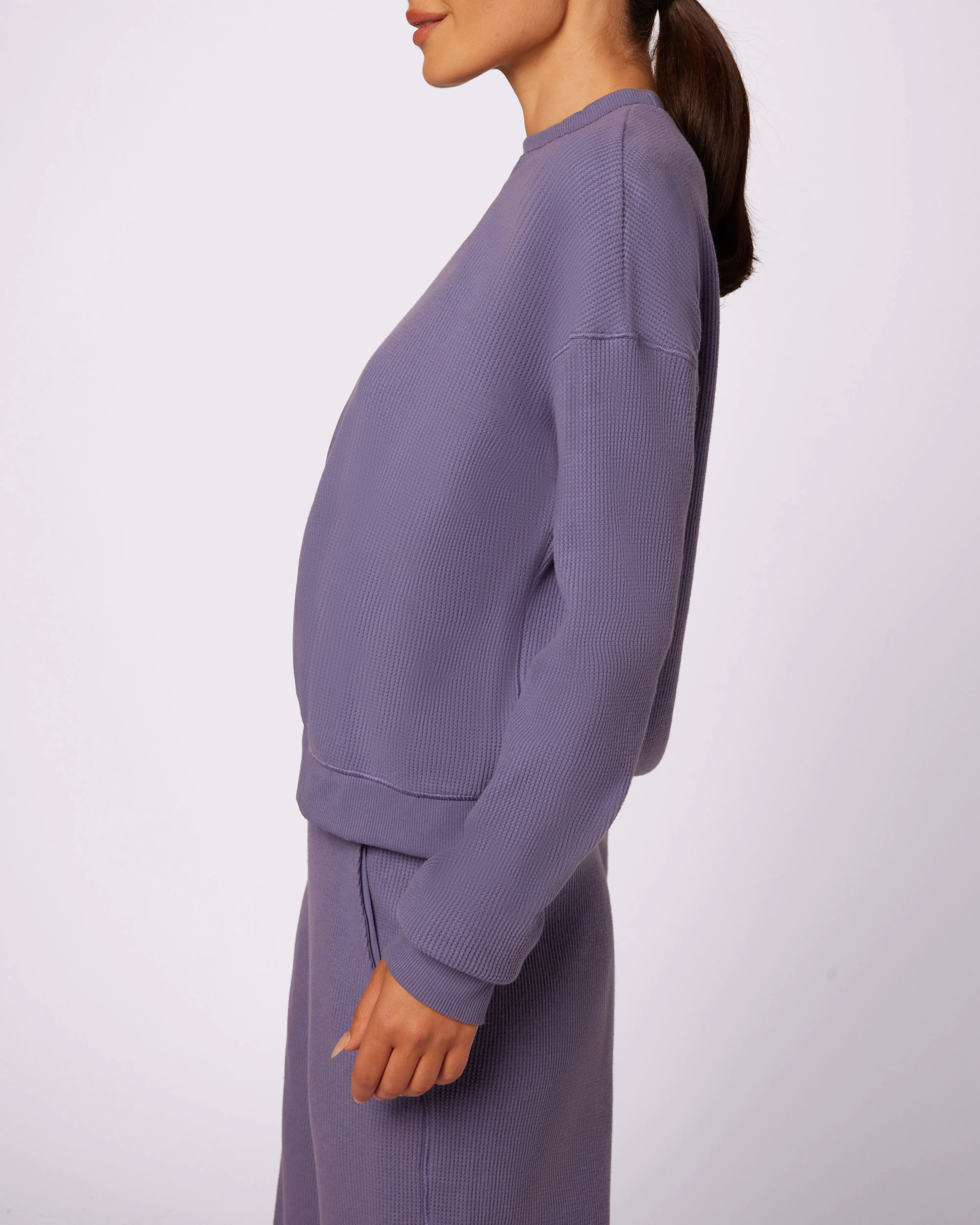 Cozy Crewneck | Cozy Waffle | Archive (Fog)