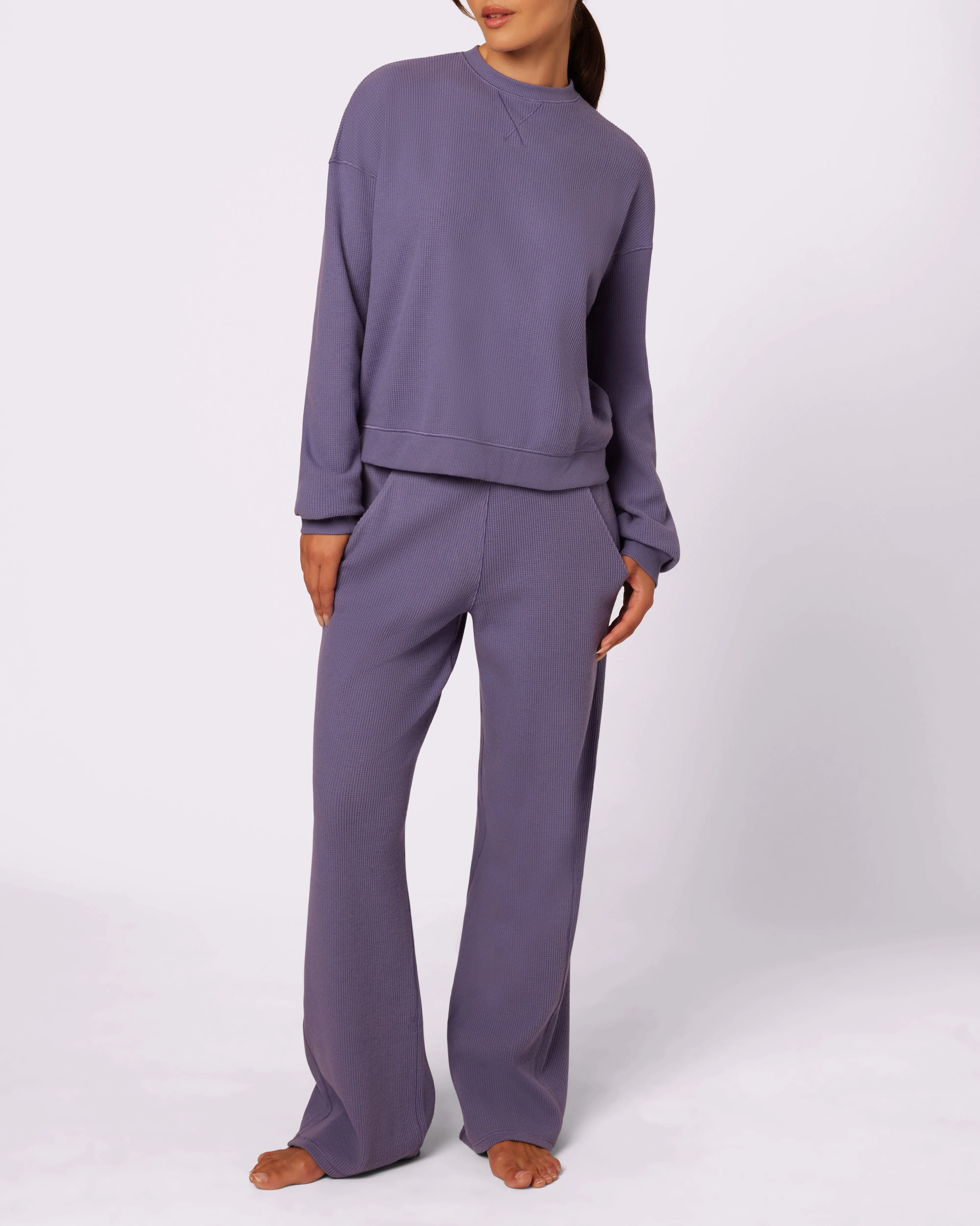 Cozy Crewneck | Cozy Waffle | Archive (Fog)