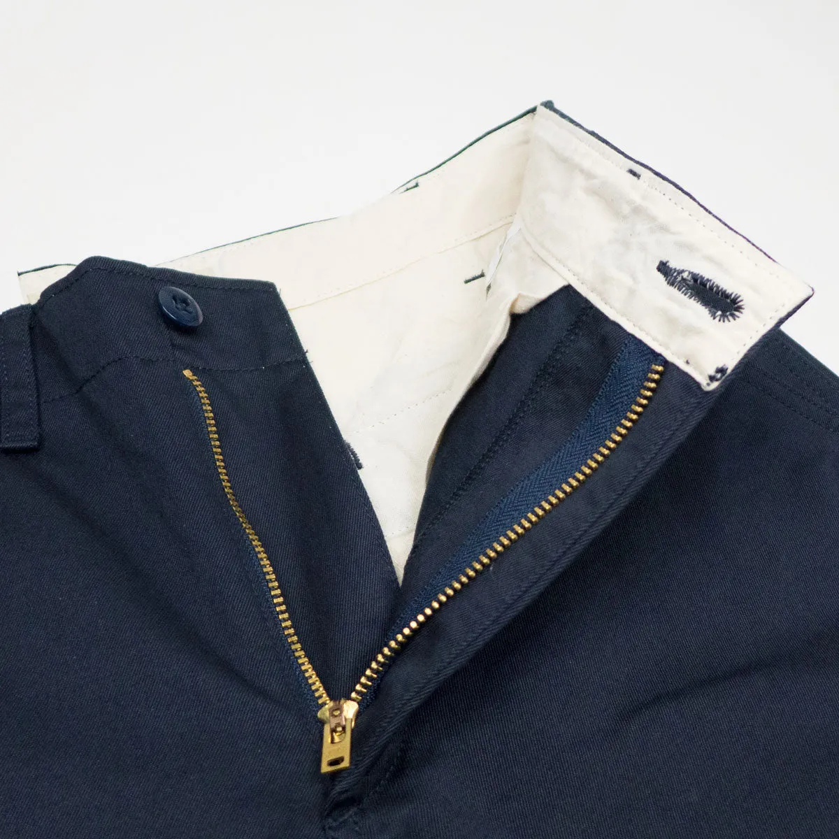 FOB Factory - Narrow US Chino Trousers - Navy