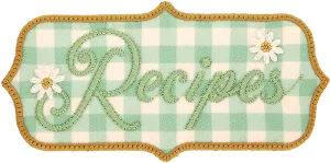 Gingham Recipes Patch