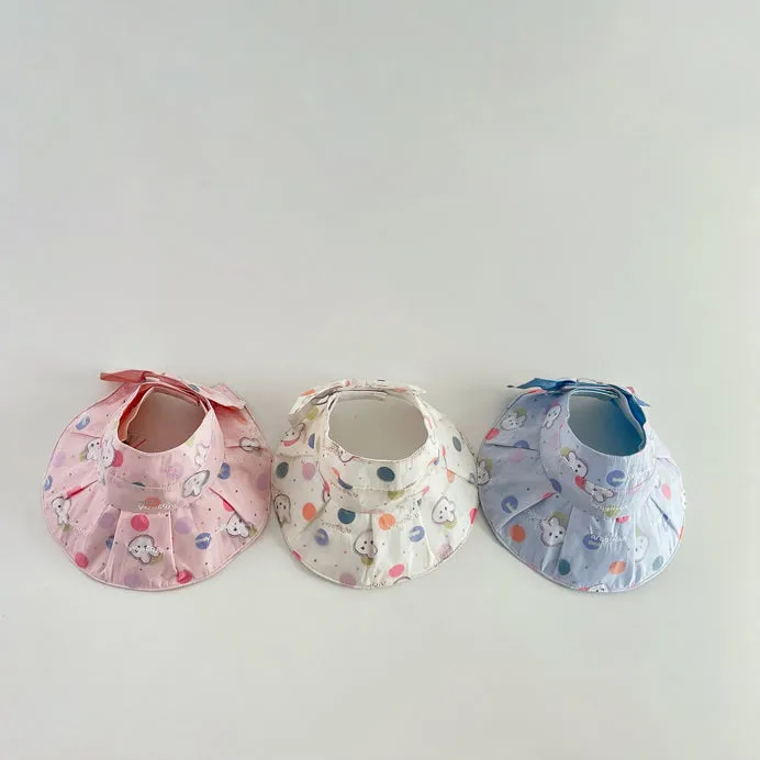 Girls Cartoon Embroidered Print Accessories Hats
