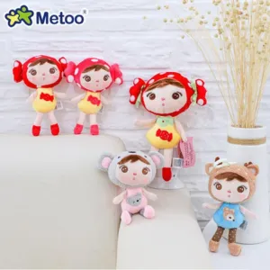 Metoo Doll Stuffed Toys For Girls Baby Mini Pendant Cute Plush Rabbit Soft Cartoon Animals For Kid Child Christmas Birthday Gift