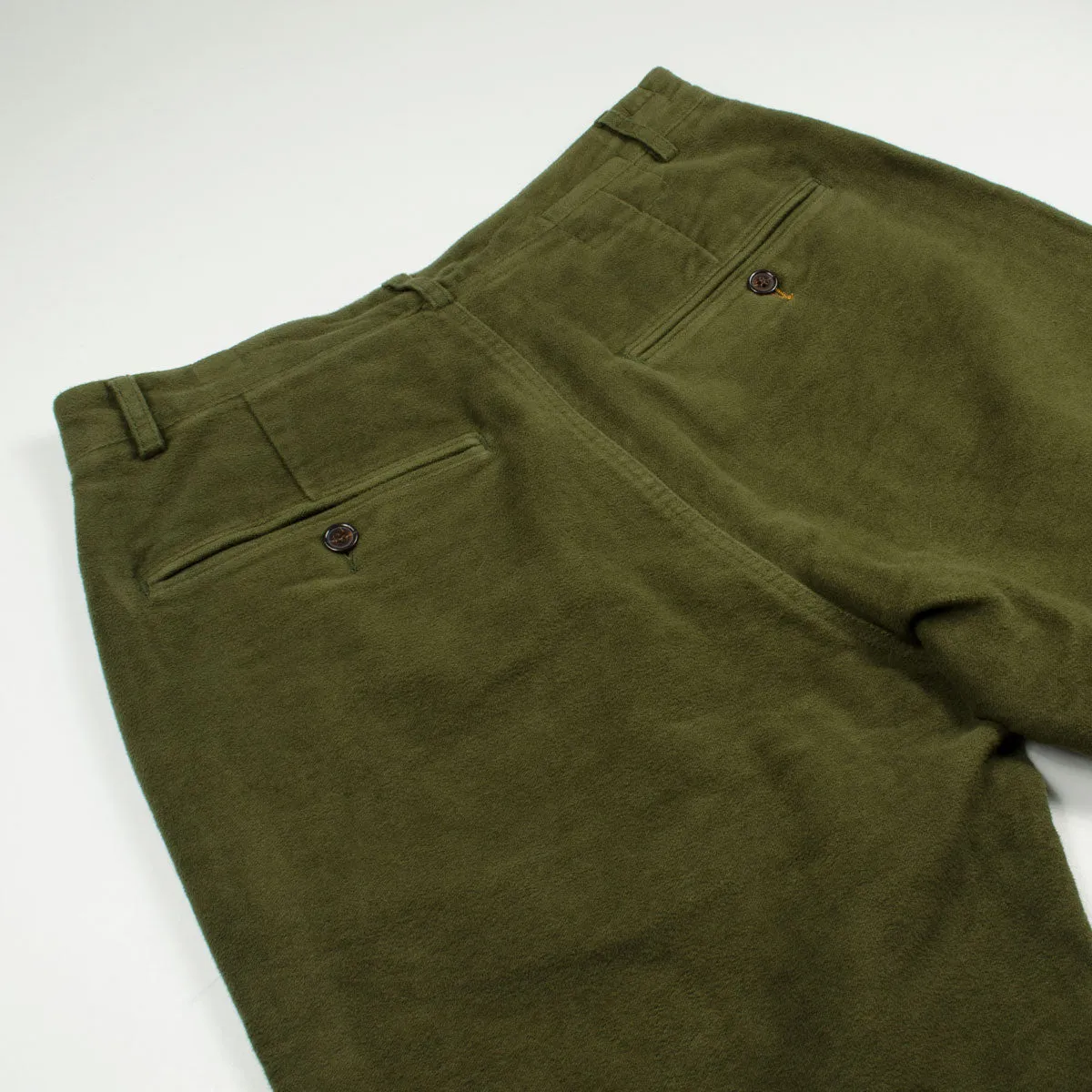 Universal Works - Military Chino Moleskin - Moss