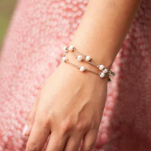White Pearl Oval Petite - Wrap